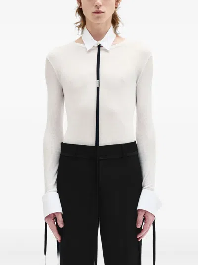 Ann Demeulemeester Ruud Shirt Collar In White