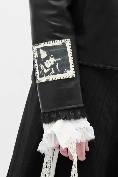 Ann Demeulemeester Sandor Shirt Collar Zipped Caban In Black