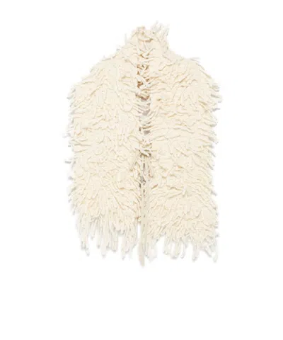 Ann Demeulemeester Sanra Scarf In White