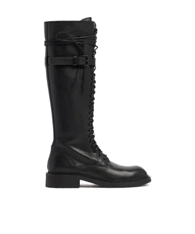 Ann Demeulemeester Women Danny 24 Hole Lace Up Boots In Black