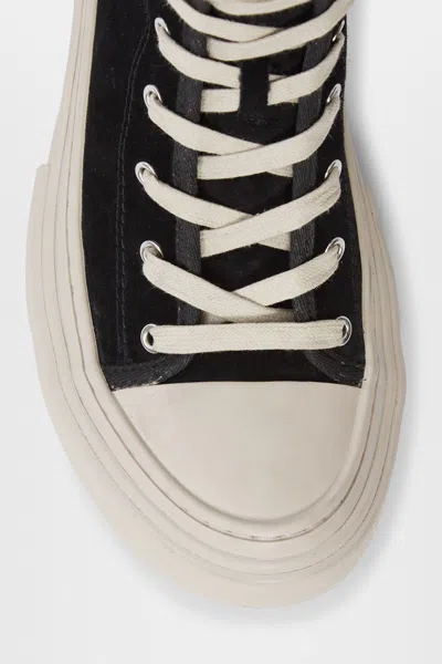 Ann Demeulemeester Sarin Vulcanized Mid-top Sneakers In Black