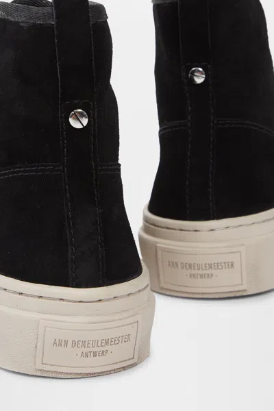 Ann Demeulemeester Sarin Vulcanized Mid-top Sneakers In Black
