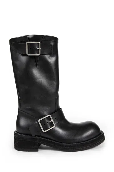 Ann Demeulemeester Sarith Engineer Biker Boots In Black