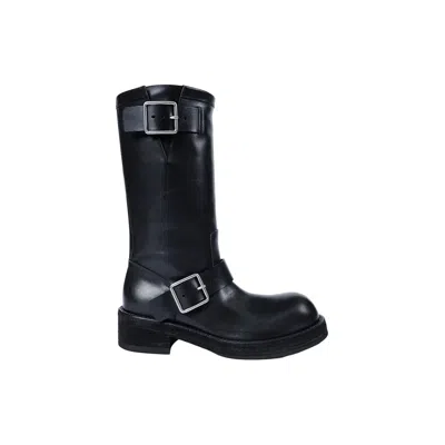 Ann Demeulemeester Sarith Engineer Biker Boots With Buckles