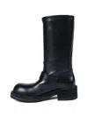Ann Demeulemeester Sarith Engineer Buckle-detail Leather Biker Boots In Black