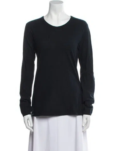 Pre-owned Ann Demeulemeester Scoop Neck Long Sleeve Sweatshirt In Gray