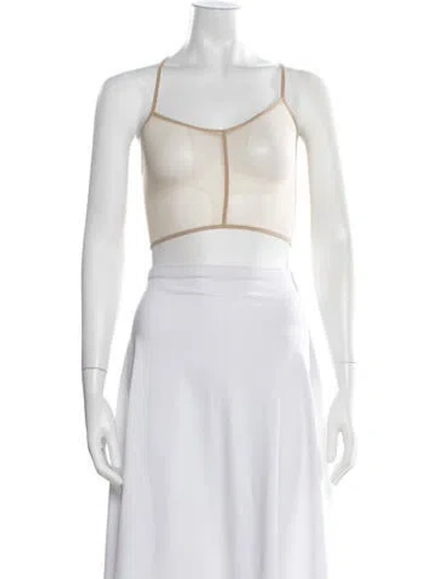 Pre-owned Ann Demeulemeester Scoop Neck Sleeveless Crop Top W/ Tags In Black