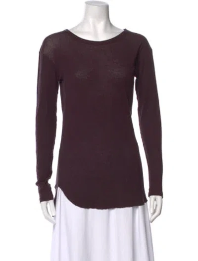 Pre-owned Ann Demeulemeester Scoop Neck Sweater In Purple