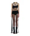 Ann Demeulemeester Seda Till The End Semi-sheer Mesh Maxi Dress In Black
