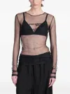 Ann Demeulemeester Fiene Topwear In Black Cotton In Black