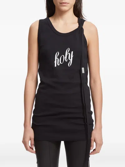 Ann Demeulemeester Seva Holy Tank Top In Black
