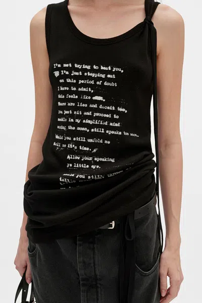 Ann Demeulemeester Seva ''script'' Tank Top