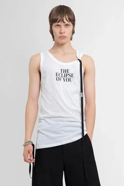 Ann Demeulemeester Seva Standard Tank Top In White