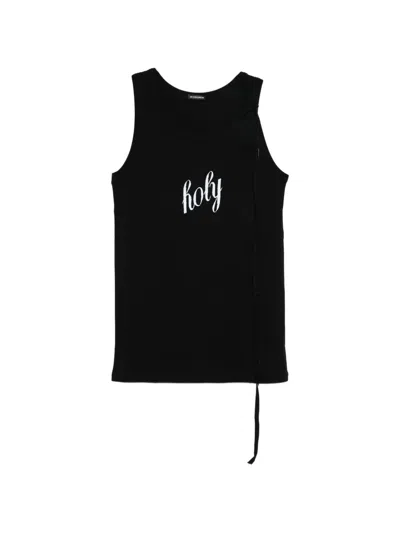 Ann Demeulemeester Seva Tank Top In Black