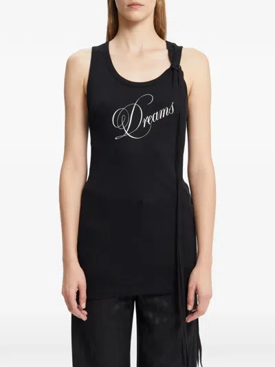 Ann Demeulemeester Seva Tank Top In Black