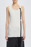 Ann Demeulemeester Seva Tank Top In Neutral
