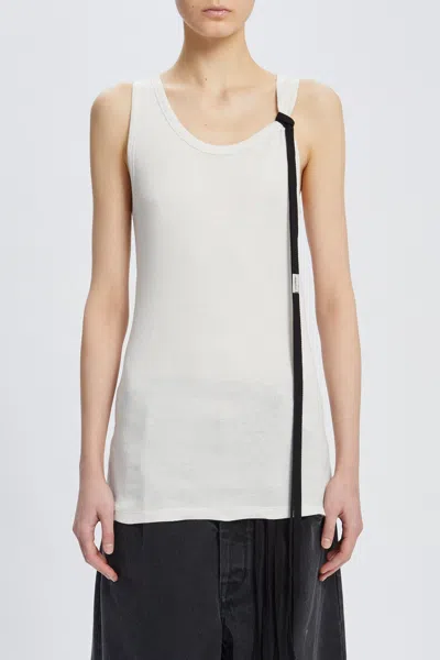 Ann Demeulemeester Seva Tank Top In Neutral