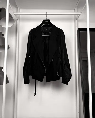 Pre-owned Ann Demeulemeester Sheer Transformer Jacket In Black