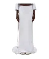 Ann Demeulemeester Sheila Long Bias Skirt In Lavender