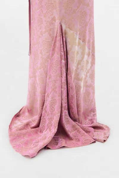 Ann Demeulemeester Sheila Long Bias Skirt In Pink