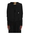 Ann Demeulemeester Short Jacket In Black