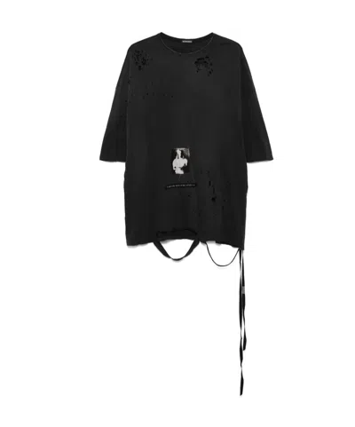 Ann Demeulemeester Short-sleeved T-shirt In Black