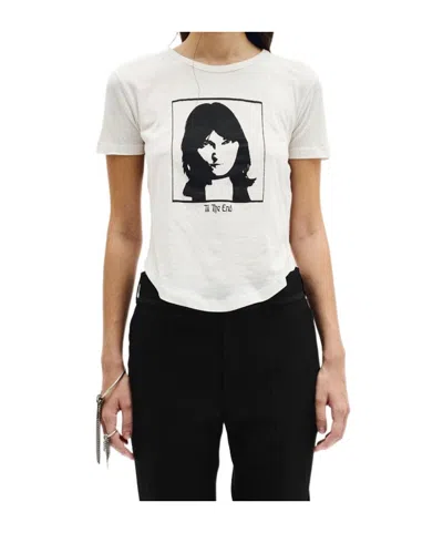 Ann Demeulemeester Short-sleeved T-shirt In Ivory