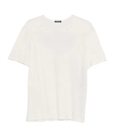 Ann Demeulemeester Short-sleeved T-shirt In White