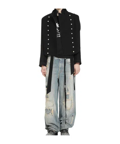 Ann Demeulemeester Short-sleeved T-shirt In Black