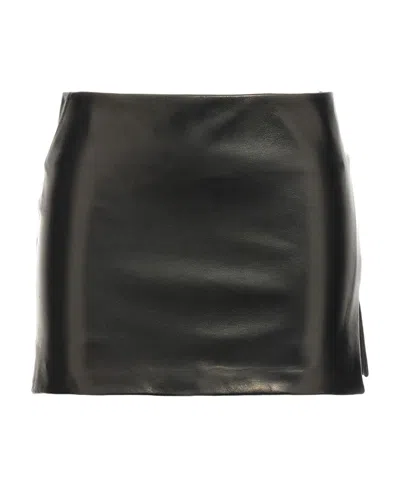 Ann Demeulemeester Side Slit Skirt In Black