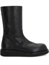 Ann Demeulemeester Runde Stiefel Mit Reissverschluss In Black