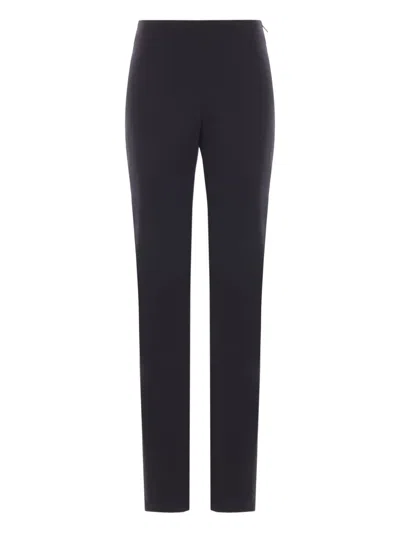 Ann Demeulemeester Side-zip Plain Trousers In Blue