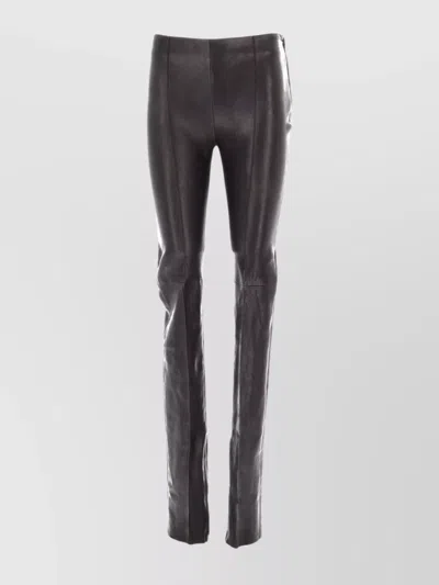 Ann Demeulemeester Signature Leggings Nappa Brillant Stretch In Black
