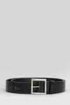 Ann Demeulemeester Sikri Belts In Black Leather In Black