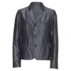 Ann Demeulemeester Silk Blend Geometric Floral Brocade Blazer In Grey