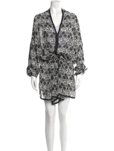 Pre-owned Ann Demeulemeester Silk Knee-length Dress In Multi