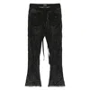 Ann Demeulemeester Esti Cropped Bias Cut Embroidered Trousers