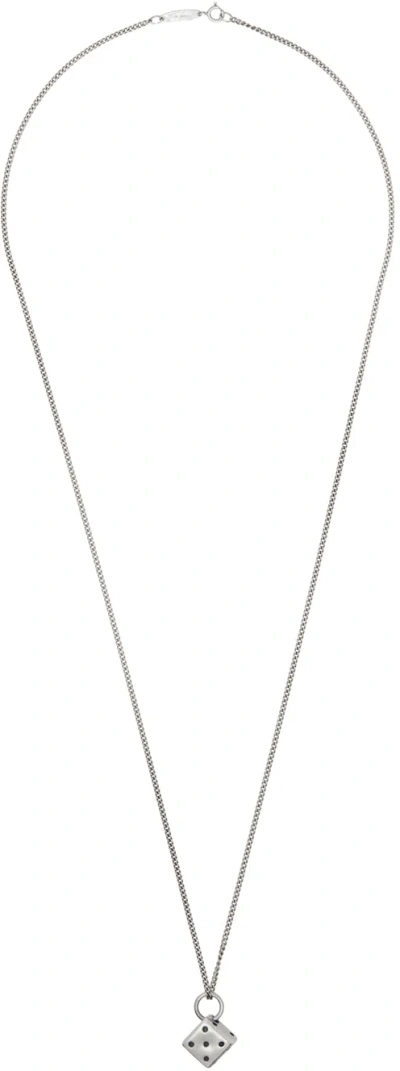 Ann Demeulemeester Silver Anka Necklace In Antique Silver