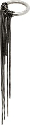 Ann Demeulemeester Silver Cea Long Chains Ring In 070 Silver