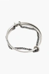 Ann Demeulemeester Silver Elke Bracelet With Chain