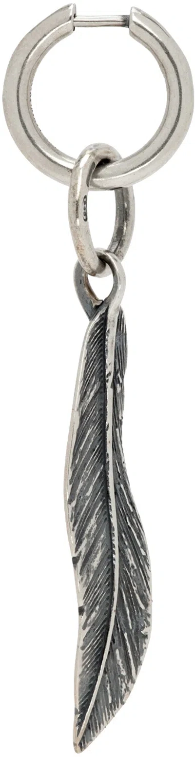 Ann Demeulemeester Silver Roya Single Earring In Metallic