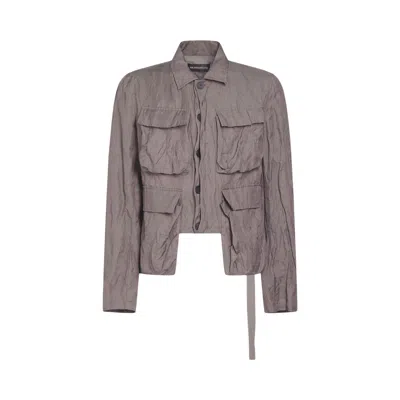 Pre-owned Ann Demeulemeester Silvester Cargo Jacket 'grey' | Women's Size 54 In Gray