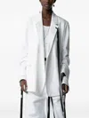 Ann Demeulemeester Oversized Blazer In White
