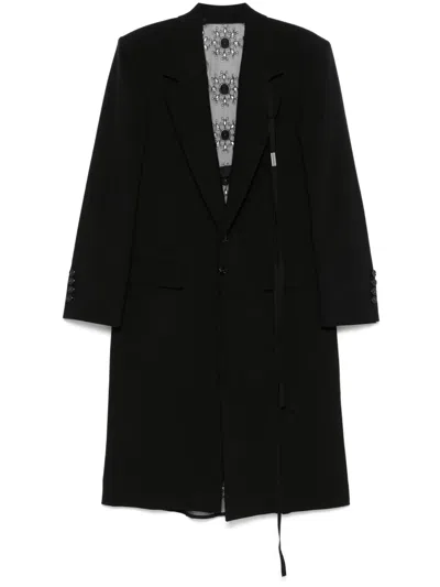 Ann Demeulemeester Single-breasted Coat In Black