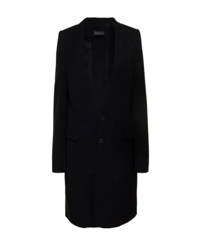 Ann Demeulemeester Single-breasted Coat In Black