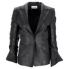 Ann Demeulemeester Single-breasted Jacket In Black Leather In Black