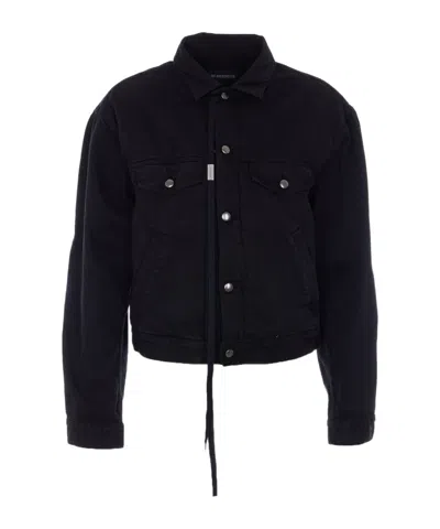 Ann Demeulemeester Single-breasted Long-sleeved Shirt In Black