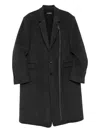 Ann Demeulemeester Single-breasted Coat In Black