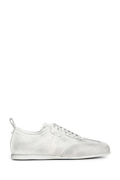 Ann Demeulemeester Siru Low-top Boxing Sneakers In White