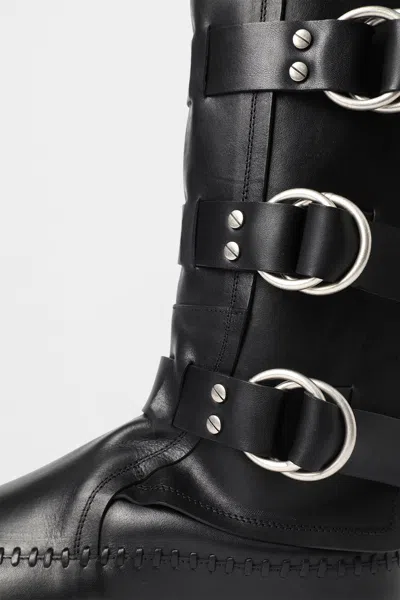Ann Demeulemeester Siver Boots In Multicolor